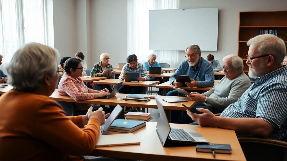 Aprendizado digital para idosos