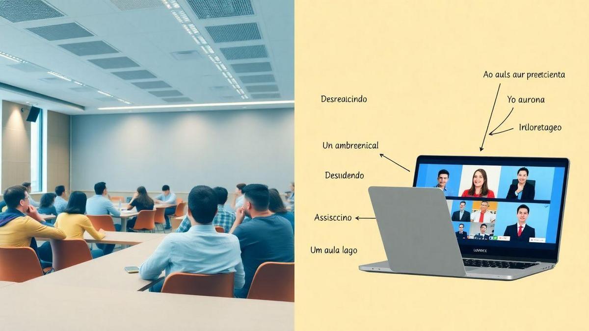 Comparação entre Cursos Presenciais e Online